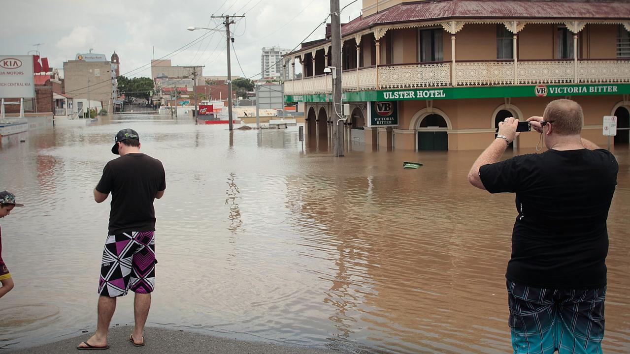 Limestone Street flooding on Wednesday 12, 2011.