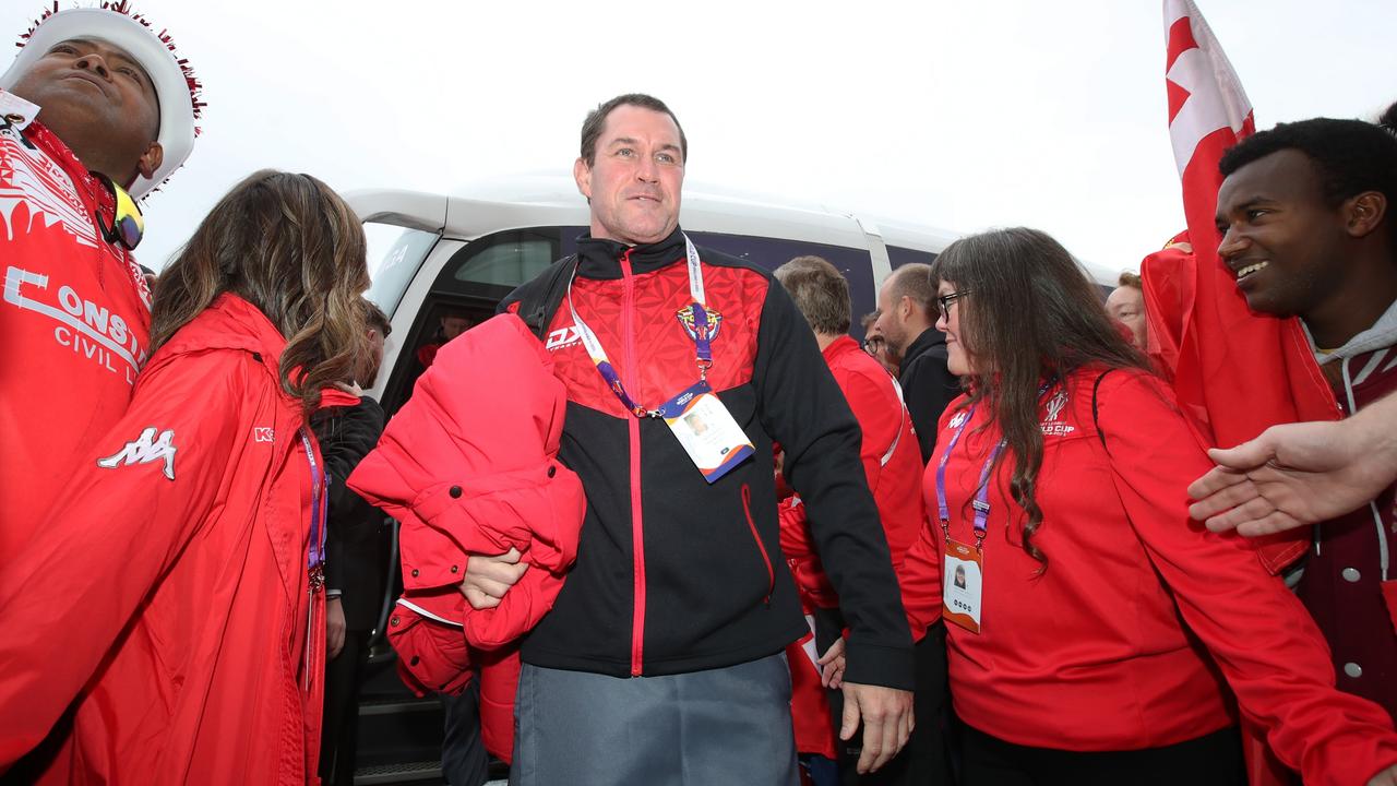 Head Coach of Tonga Kristian Woolf. Picture: Getty Images