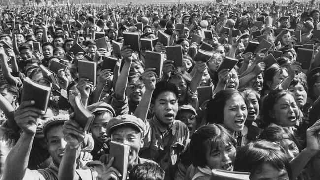 Red Guards holding the Little Red Book in Beijing in 1967. Picture: Hulton-Deutsch Collection/Corbis, via Getty Images