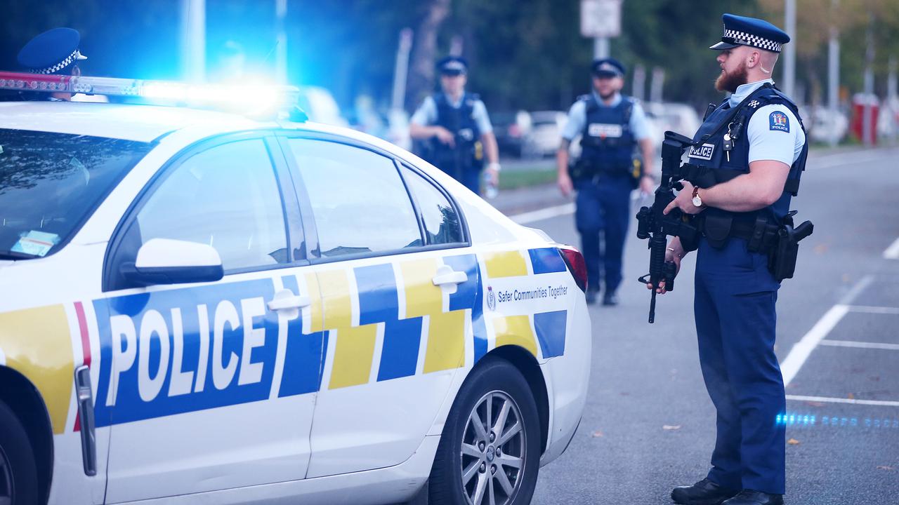 Christchurch remains on high alert, with additional police deployed across the city. Picture: Getty