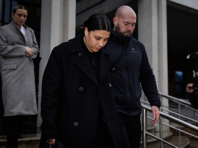 Sam Kerr has spent the past week in a London courtroom. Picture: Dan Kitwood/Getty Images