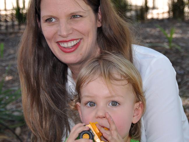 Federal Labor MP for Adelaide Kate Ellis with her son Samuel at a media event in Adelaide, Thursday, March 8, 2017. Ellis has announced her decision to quit politics at the next election. She says she wants to spend more time with her family, particularly her two-year-old son. (AAP Image/Tim Dornin) NO ARCHIVING