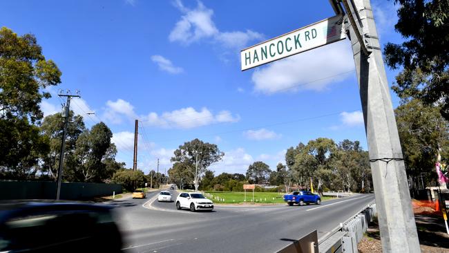 The corner of Hancock Rd and Golden Grove Road at Golden Grove will get a roundabout under the upgrade. Picture: Sam Wundke/AAP