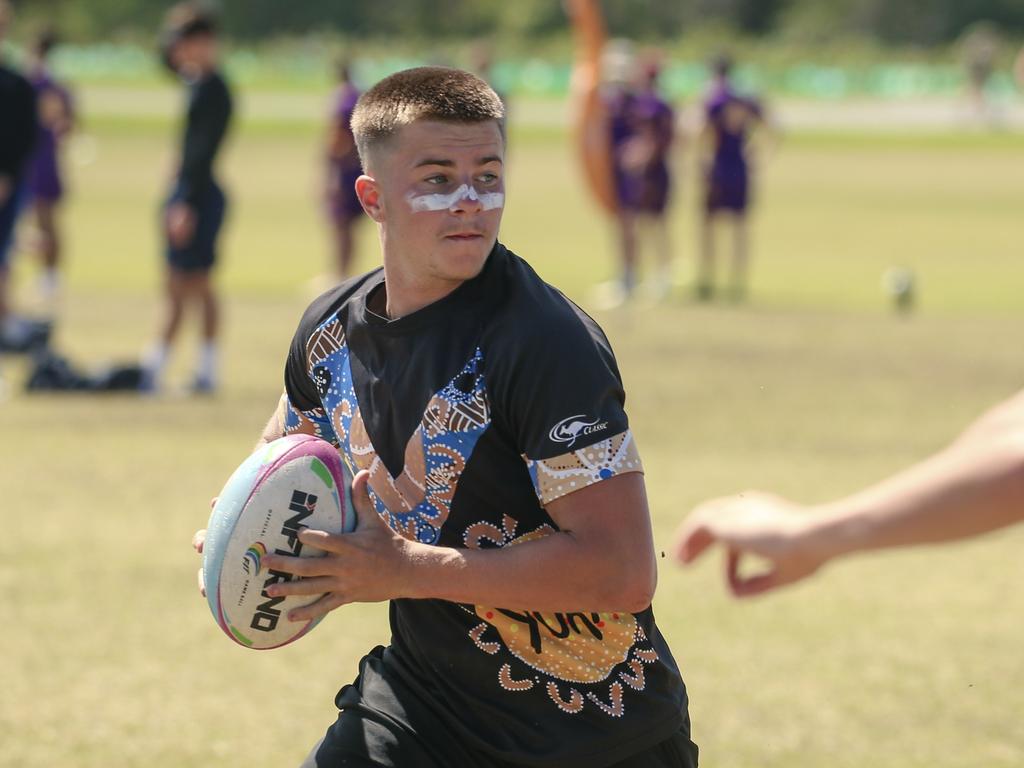 Iona College V Pine Rivers State High at the 2024 Gold Coast Titans All Schools Touch Football Picture: Glenn Campbell