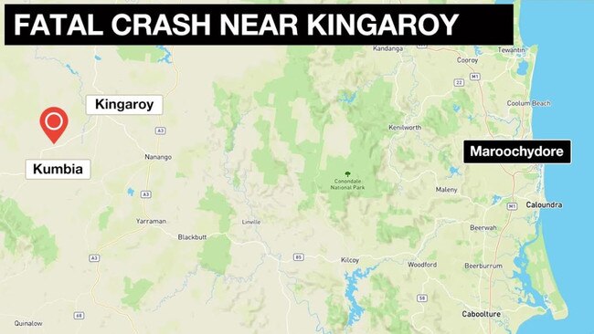 A woman and four children have died in a "catastrophic" accident near Kingary, northwest of Brisbane.