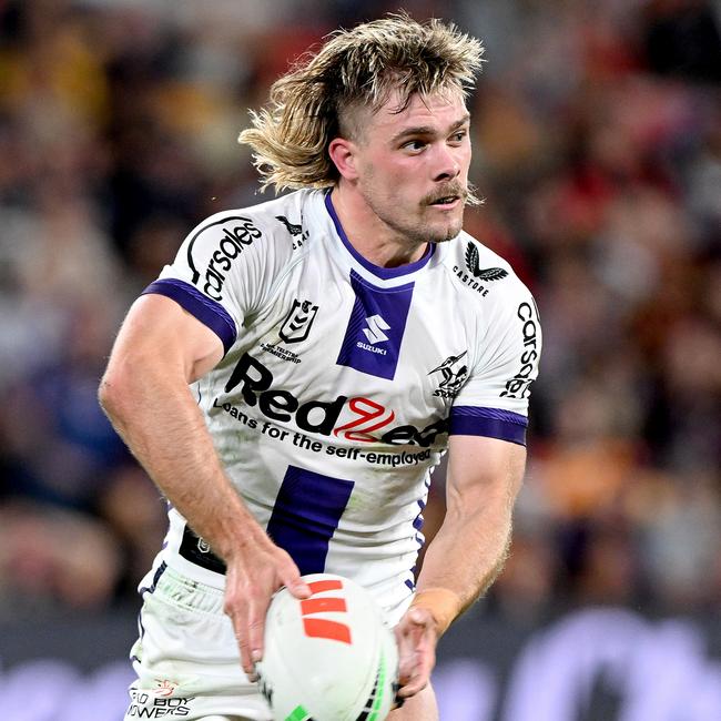 Ryan Papenhuyzen returns at fullback for the Storm. Picture: Bradley Kanaris/Getty Images