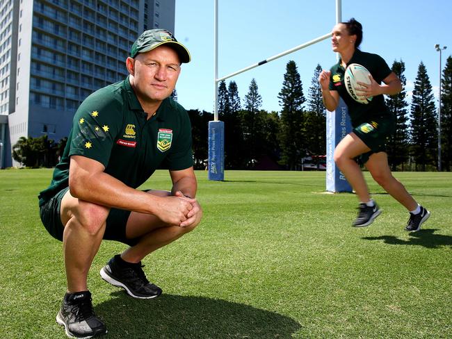 Simon Buxton is the Jillaroos' first full time strength and conditioning coach. Pics Adam Head