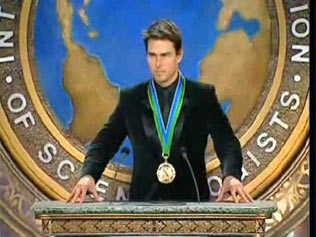 Actor Tom Cruise speaks at a Scientology conference / Picture via 'Gawker' video grab.