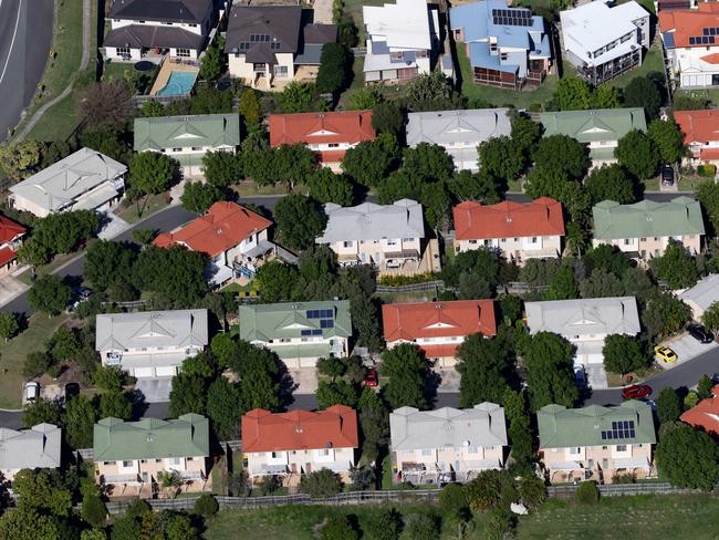 Brisbane Suburbs from the air. Pic Darren England. aerial housing estates