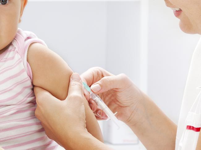 Generic photo of a small child being vaccinated with a needle.   Vaccination / vaccine / baby   Picture: iStock