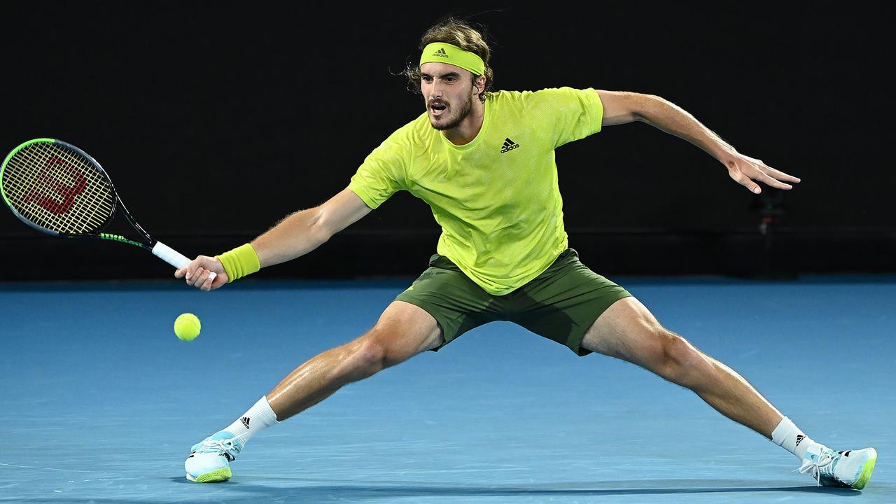 Stefanos Tsitsipas shorts sweat Adidas fail in Australian Open