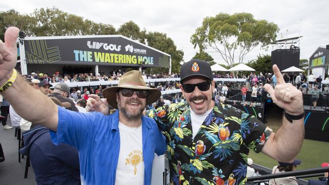 Nathan Anderson and Dylan Provis at The Watering Hole. Picture: Brett Hartwig