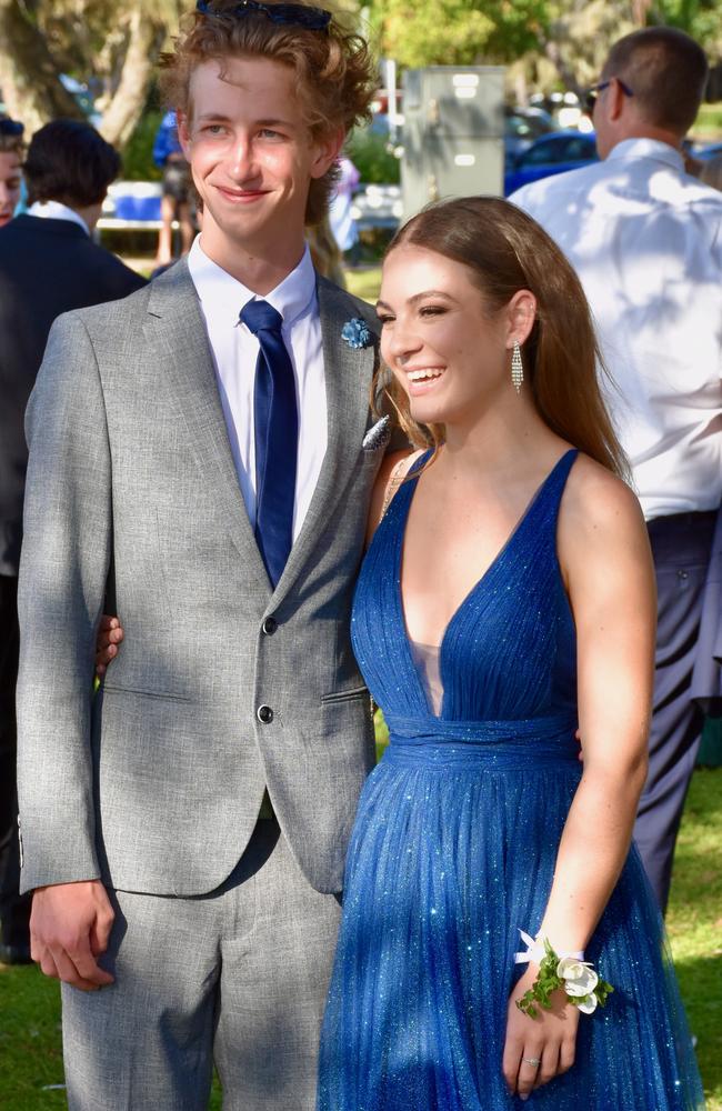 Suncoast Christian College students and parents gather at La Balsa Park for photos ahead of the formal at The Events Centre, Caloundra.