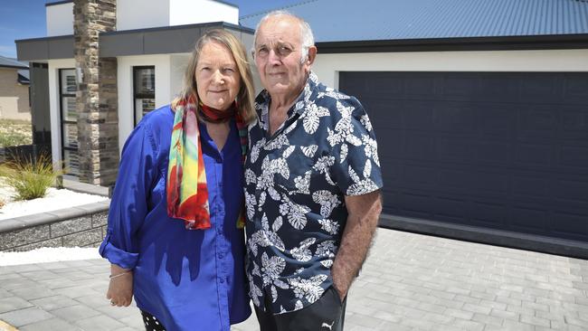 Mieke and Graham Stewart at their Port Noarlunga home. (AAP Image/Dean Martin)