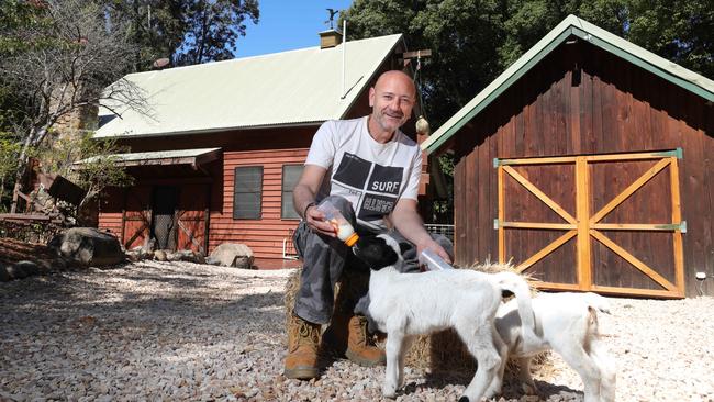 Fellini restaurant owner Carlo Percuoco has started a new venture The Barn, on a rustic Mudgeeraba wedding venue site he runs. Picture: Glenn Hampson.