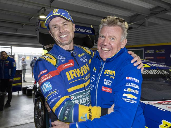 Team 18 owner Charlie Schwekolt (right) with Mark Winterbottom back in 2022. Picture: Mark Horsburgh