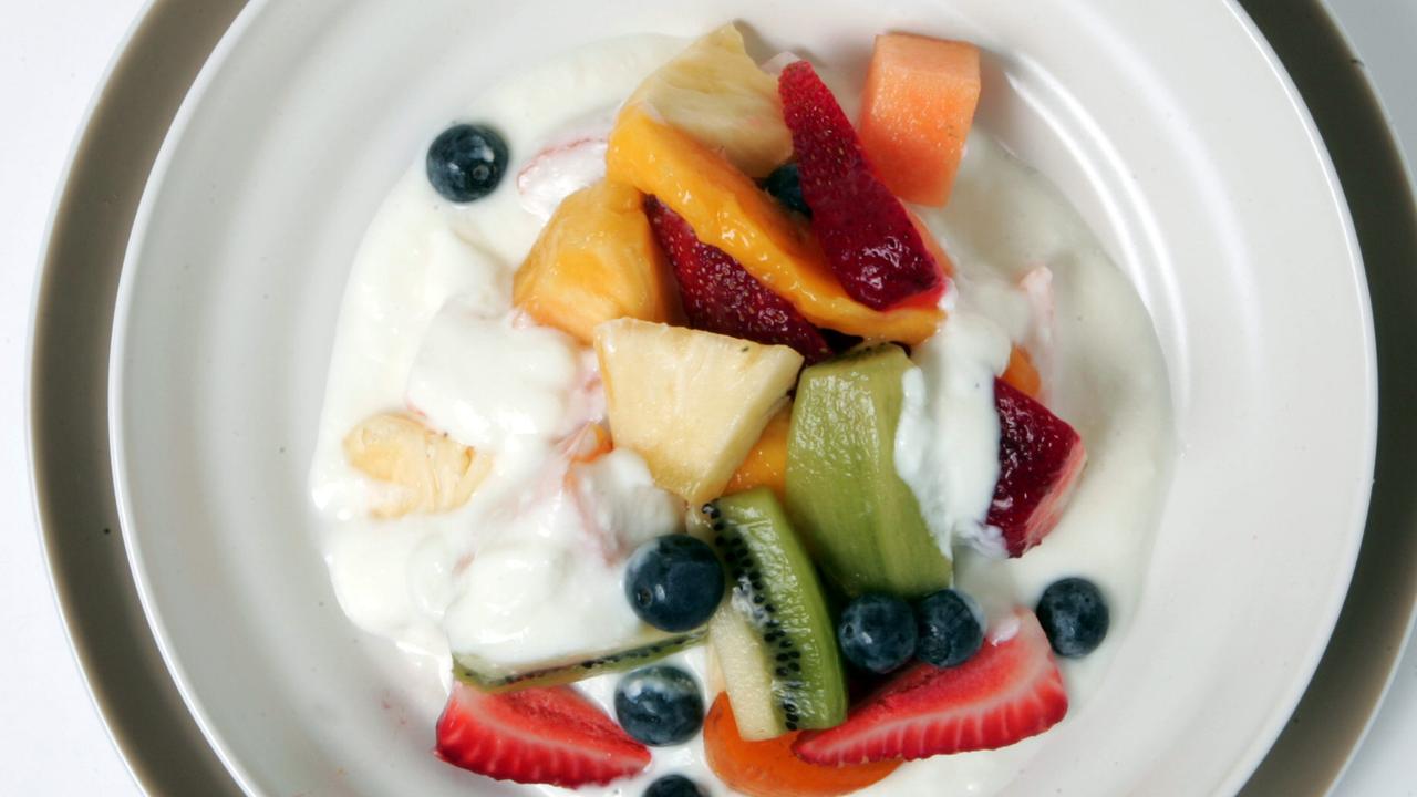 Fruit – with or without yoghurt – is John’s go-to brekky. Picture: Advertiser library