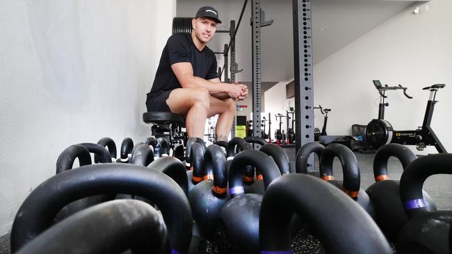 Kurt Foggo is one of the owners of NBHD at Mermaid Beach and he’s an ex-rugby league player, into fitness and teamwork. Picture Glenn Hampson