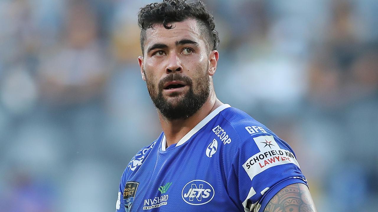 SYDNEY, AUSTRALIA - MARCH 27: Andrew Fifita of the Jets looks on during the round three NSW Cup match between the Parramatta Eels and the Newcastle Jets at Bankwest Stadium on March 27, 2021, in Sydney, Australia. (Photo by Matt King/Getty Images)