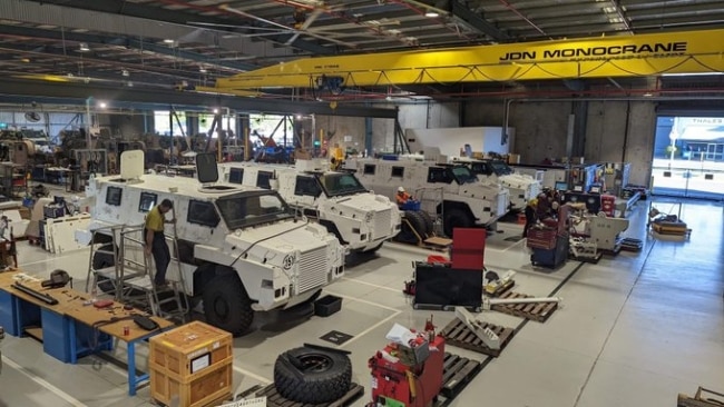 Mr Albanese will visit the Bendigo defence manufacture facility where he will inspect Bushmaster vehicles. Picture: Thales Australia on Twitter