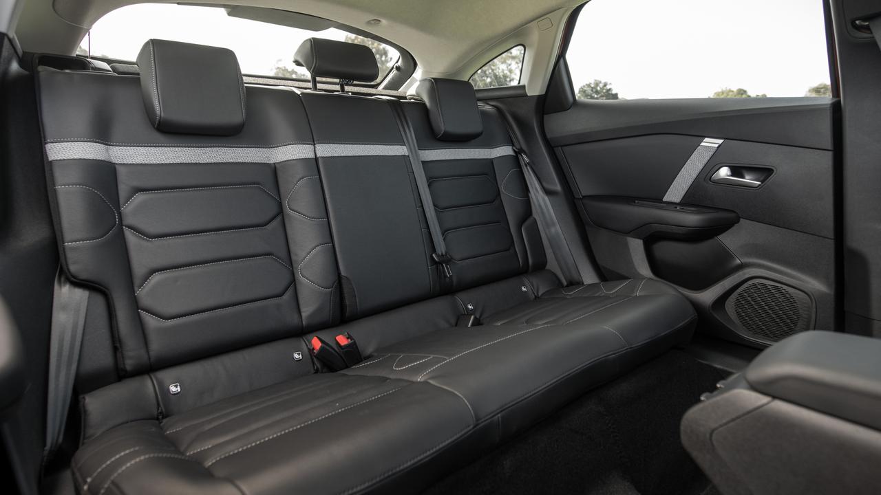 Back seat space is reasonable in the Citroen C4, although the sloping roofline can cause issues for taller passengers.