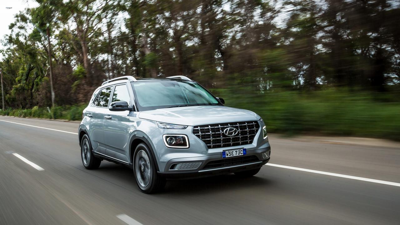 The compact Hyundai Venue SUV has a poor safety record in the US. Photo: Thomas Wielecki