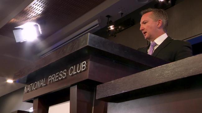 Chris Bowen spells out budget risks: National Press Club