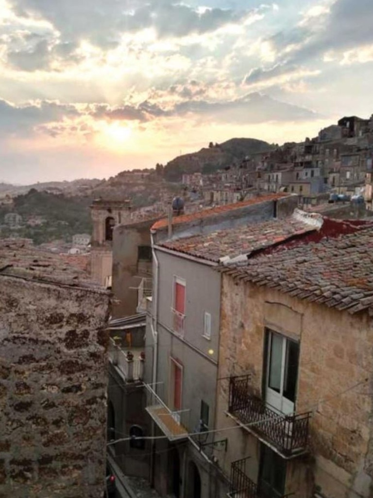 Ms Daniels fell in love with the Sicilian city that ‘sits above the clouds’. Picture: Rubia Daniels