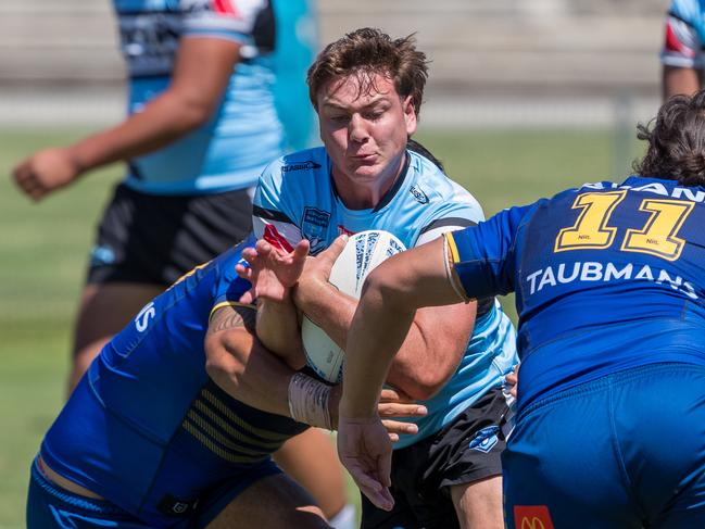 Alex Challenor for Cronulla SG Ball. Picture: Adam Wrightson Photography