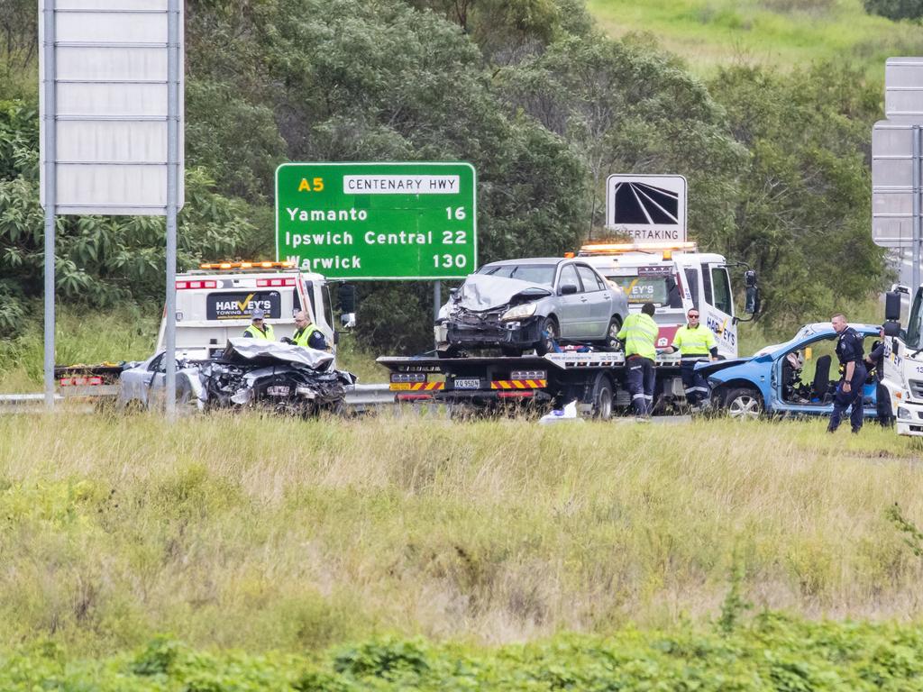 Two people were killed in the crash. Picture: Richard Walker.