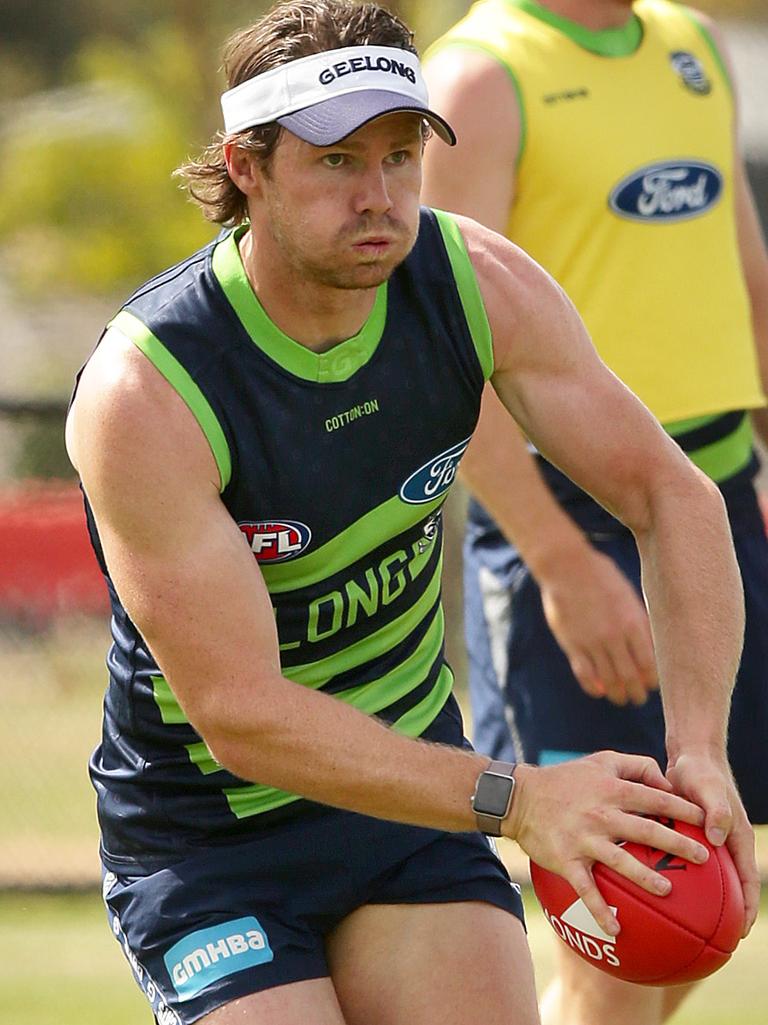 Cole Cook is among the 67 per cent of coaches who have picked Patrick Dangerfield. Picture: Alison Wynd