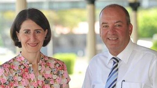 Gladys Berejiklian with disgraced MP Daryl Maguire.