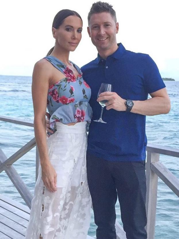 Michael Clarke with ex wife, Kyly. Picture: Instagram