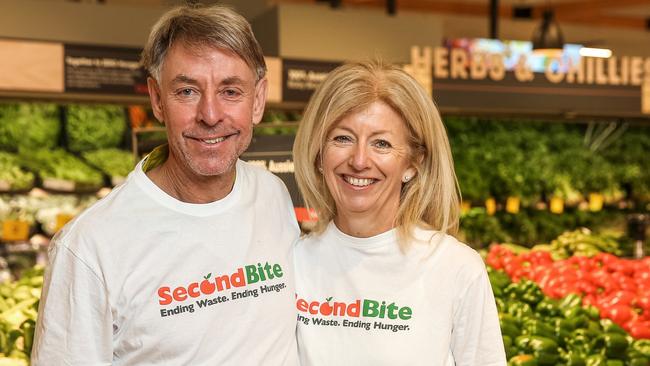 SecondBite founders Ian and Simone Carson have seen a huge uptick in demand for food charity through the Covid-19 pandemic.