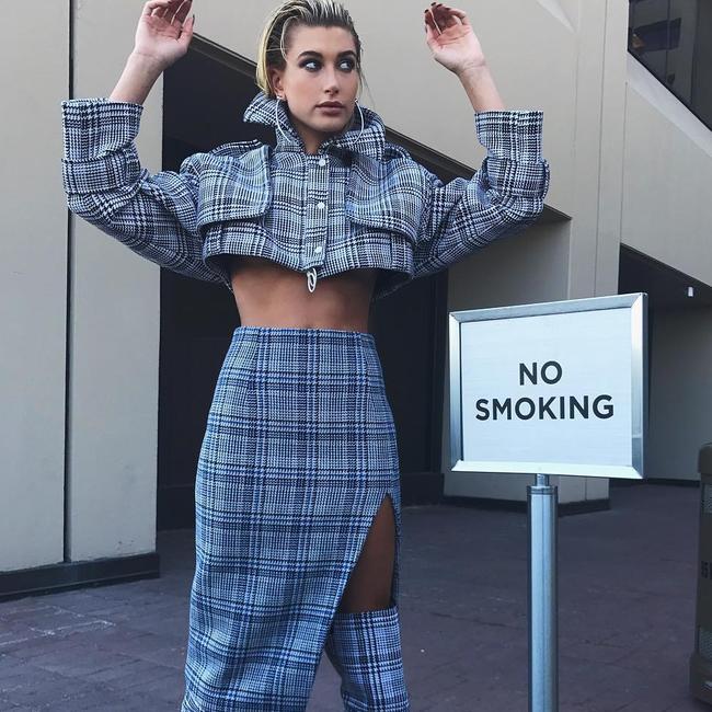 FINALLY, Haily Baldwin is stopped by the Fashion Police... 
