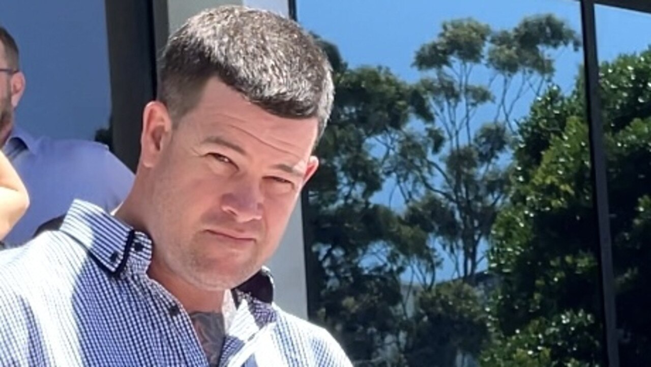 Matt Strang leaves Maroochydore Magistrates Court.