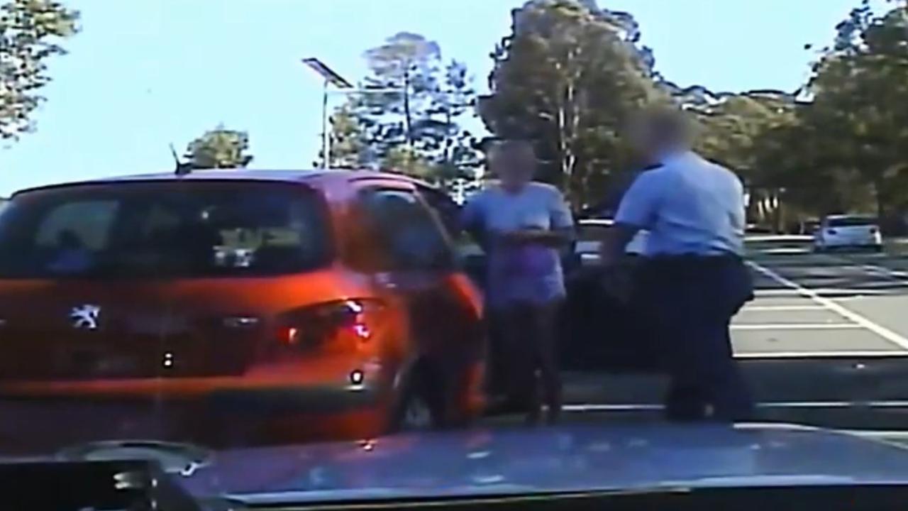 NSW Highway Patrol cops assaulting woman driver | Video