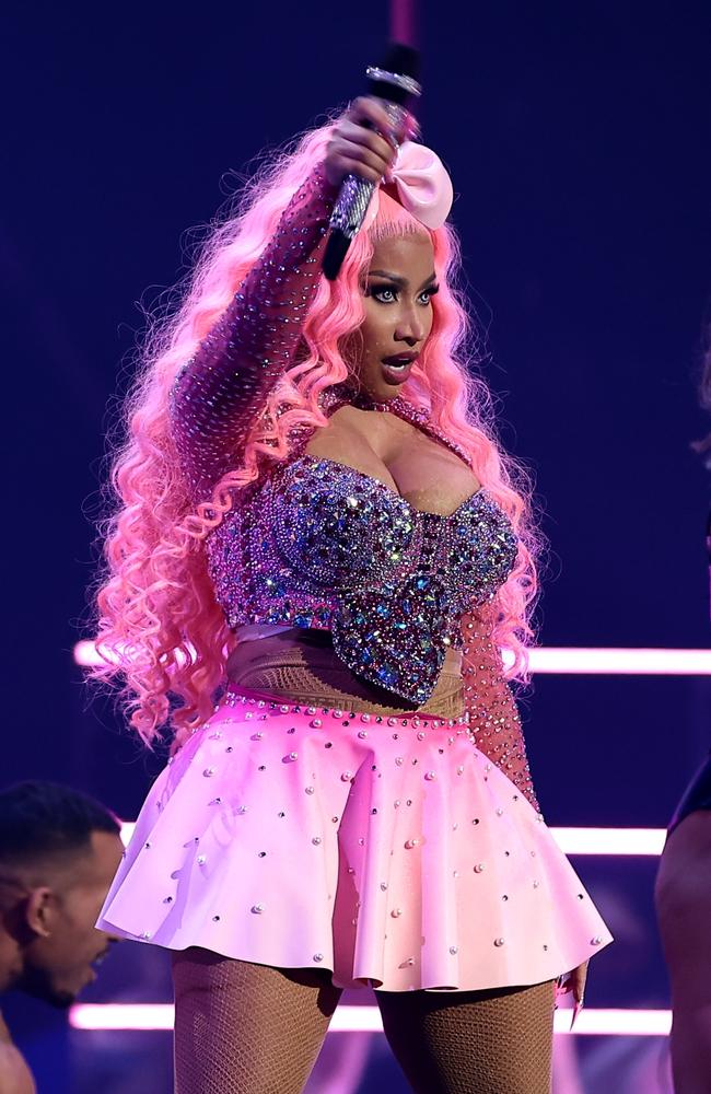 Nicki Minaj performs onstage at the 2022 MTV VMAs. Picture: Getty Images