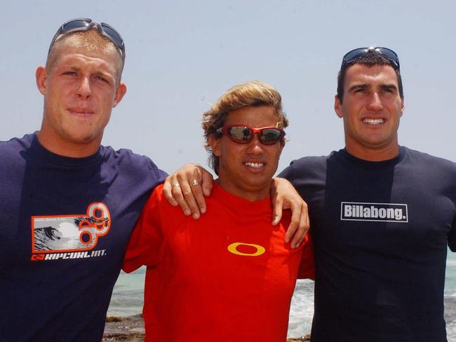 “Cooly Kids” Mick Fanning, Dean Morrison and Joel Parkinson.