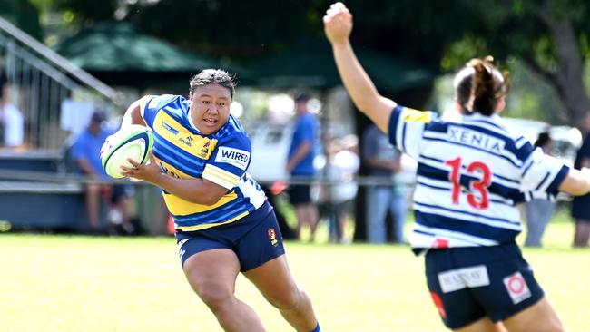 Women's club rugby between Brothers and Easts. Saturday April 13, 2024. Picture, John Gass