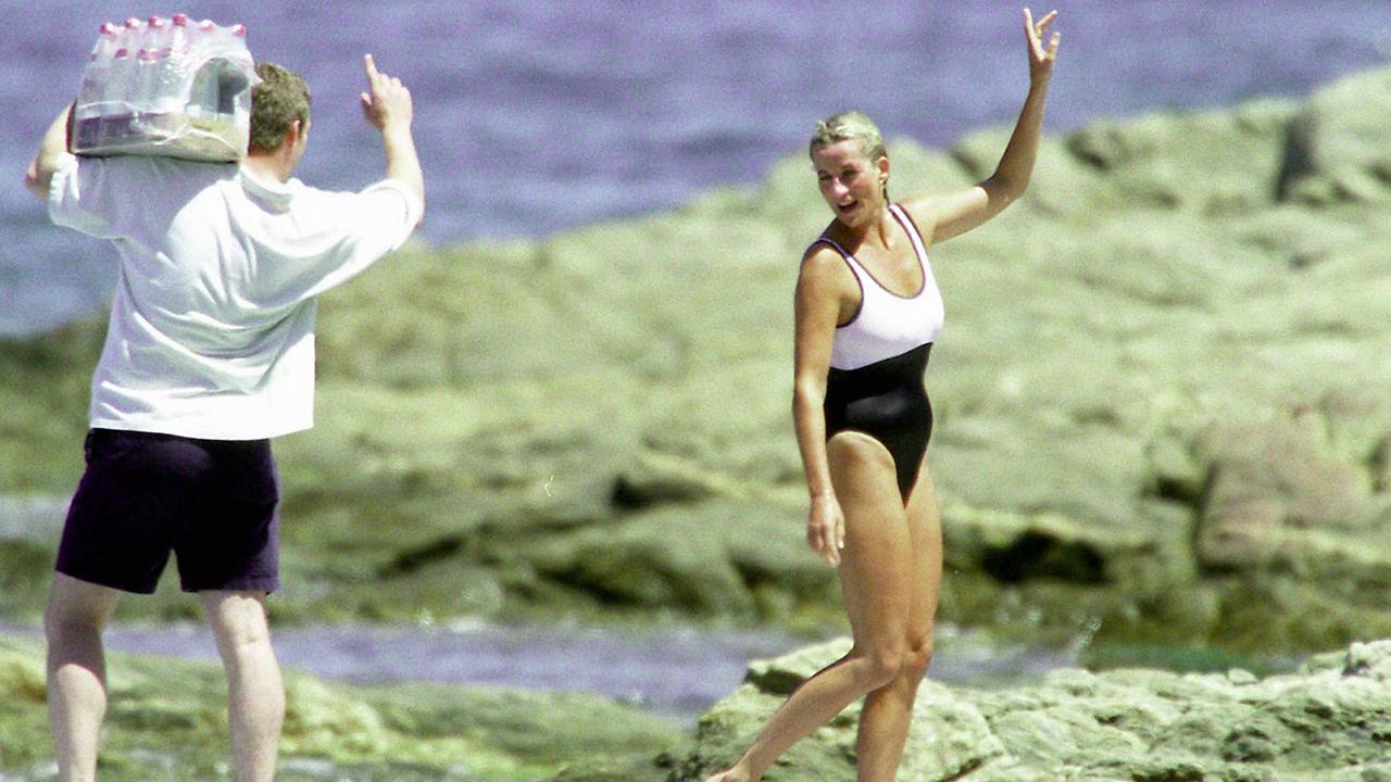 Diana and her bodyguard Trevor Reese-Jones in St Tropez in the summer of 1997. Picture: Michel Dufour/WireImage.