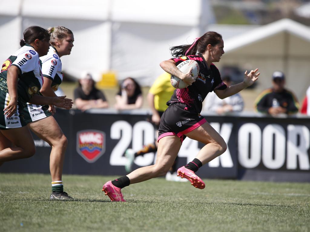 Koori Knockout - Day 4 Womens GF Redfern All Blacks v Bourke Warriors Monday, 7 October 2024 Hereford St, Bathurst NSW 2795, Australia, Picture Warren Gannon Photography