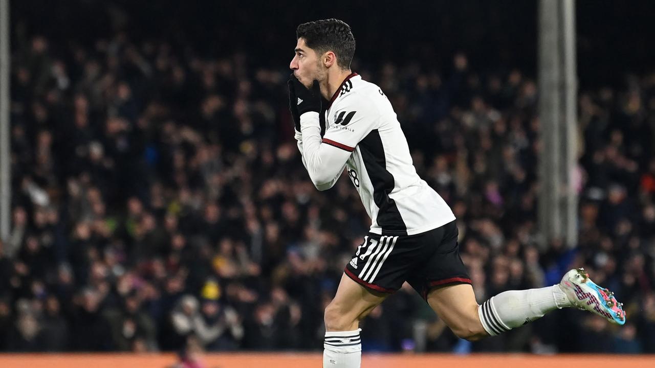 Manor Solomon scored his third goal in as many games for Fulham. (Photo by Glyn KIRK / AFP)