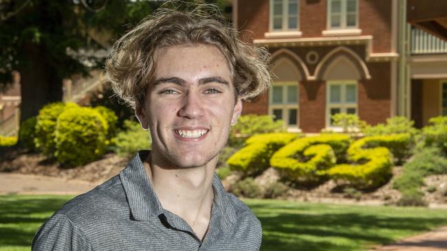 Toowoomba Grammar's Dux of school for 2021 is Aaron Palmer. Picture: Nev Madsen.