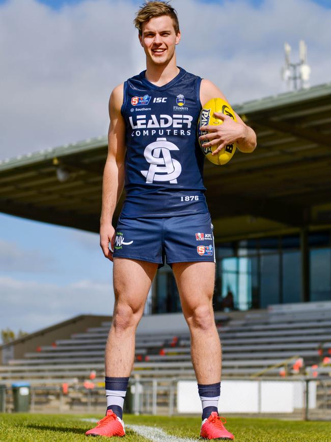 South Adelaide recruit Tom Highmore. Picture: Brenton Edwards