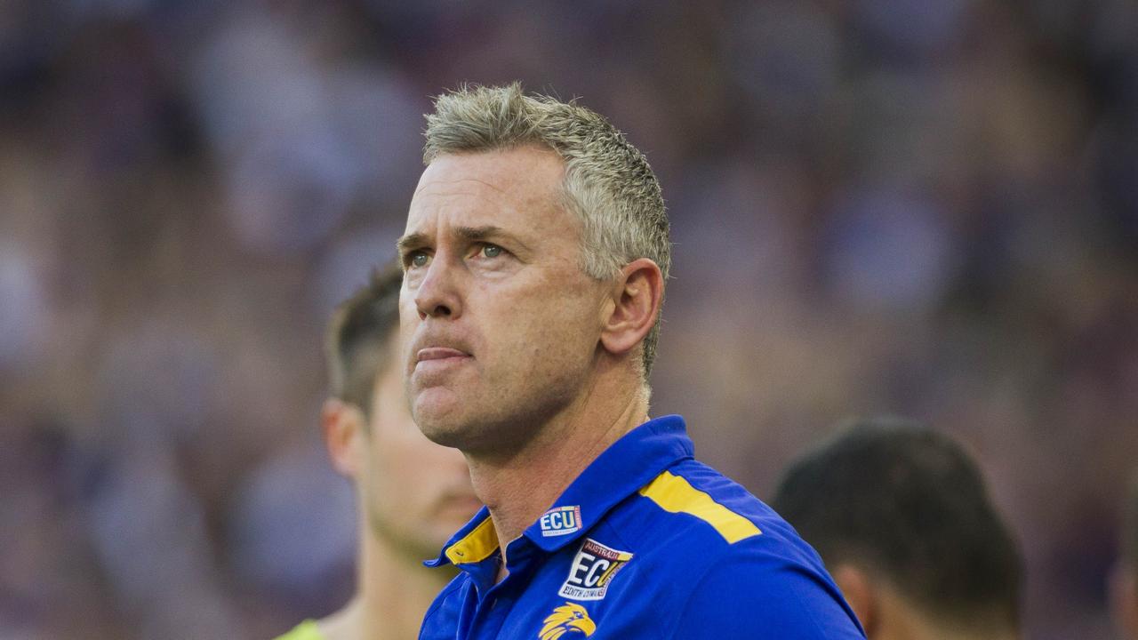 Adam Simpson is not happy with the MRO decision. Photo: AAP Image/Tony McDonough