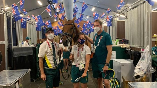 2021 OLYMPICS: Taking home a huge win for Australia and his Chinchilla family, Australian event rider Kevin McNab (left) and his team dominated at the 2021 Tokyo Olympics. Pic: McNab Eventing