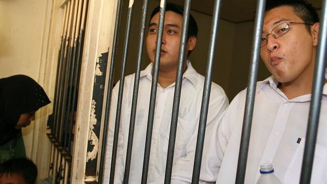 Life in prison ... Tan Duc Thanh Nguyen, left, is being moved from Kerobokan Prison. Pict