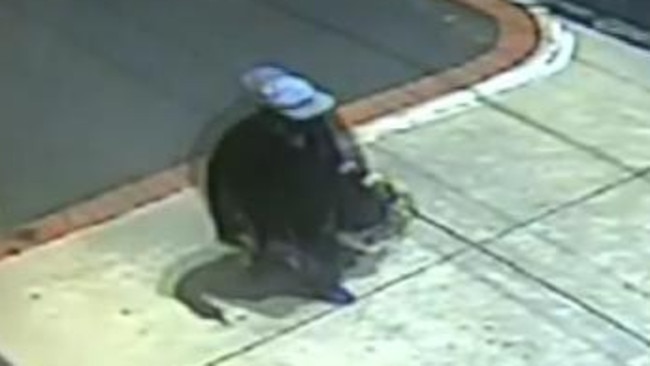 The possible offender caught on camera. Picture: Channel 9.