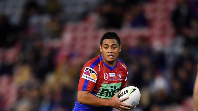 Could the Dolphins miss out on yet another star? The Knights are ramping up their efforts to keep Anthony Milford at the club. Picture: NRL Imagery.